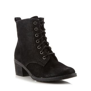 Call It Spring Black Duantea lace up mid boots