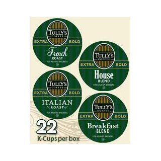 Tully's Coffee House Coffee Collection * 2 Boxes of 22 K Cups *  Coffee Brewing Machine Cups  Grocery & Gourmet Food