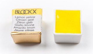 Blockx Lemon Yellow Half Pan Watercolor