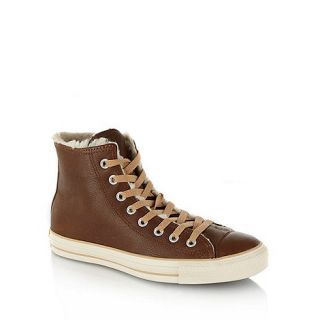Converse Converse brown leather high top trainers