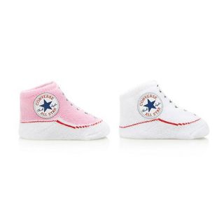 Converse Converse Babies white pack of two bootie socks