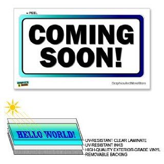 Coming Soon   12 in x 6 in   Laminated Sign Window Business Sticker  Business And Store Signs 