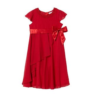 Tigerlily Girls red cap sleeved rosebud dress
