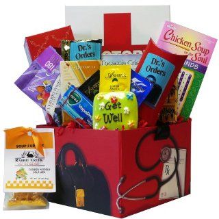 Art of Appreciation Gift Baskets Doctors Orders Get Well Soon Care Package Box  Gourmet Gift Items  Grocery & Gourmet Food