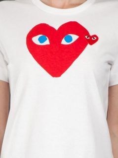 Comme Des Garçons Play Red Heart T shirt