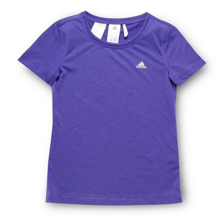adidas Adidas girls purple logo printed t shirt