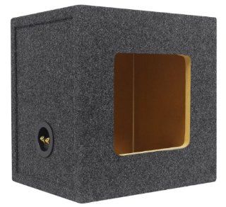 Rockville RKS8 Single 8" Sealed Square Subwoofer Enclosure   Specifically Designed For The Kicker L7/L5/L3 Series Subwoofers   Proudly Made in The USA By Hand With Grade "A" MDF Wood  Vehicle Subwoofer Boxes 