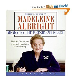 Memo to the President Elect CD Madeleine Albright Fremdsprachige Bücher