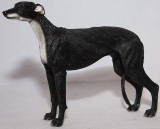Black Greyhound / Schwarzer Windhund Hunde Figur Küche & Haushalt