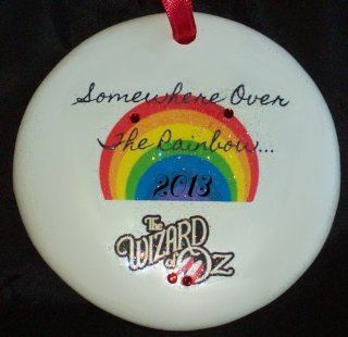 Somewhere Over the Rainbow 2013 Wizard of Oz Christmas Ornament Crystal Detail   Christmas Bell Ornaments