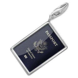 Charms Anhnger "Amerikanischer Reisepass / Personalausweis USA" By FotoCharms FotoCharms Manufaktur Schmuck