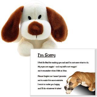 Sorry Gift   I Feel So Bad   Get Out of Dog House with This Gift   Sorry Poem in 5x7 Inch Acrylic Frame and 7 Inch Plush Puppy Toys & Games