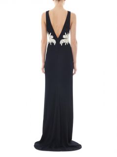 Embroidered heavy knit gown  Galvan