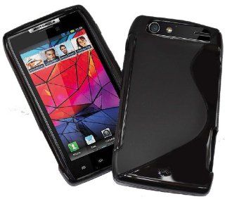 Droid Razr Case for Motorola XT910 soft BLACK gel cover S Style Flexible AT&T Verizon Cell Phones & Accessories