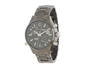 Timex Intelligent Quartz World Time Stainless Steel Bracelet Watch Gray/Black