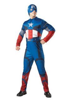 Original Captain America Kostm Superheld Marvel Faschingskostm Superhelden Comickostm Lizenzkostm XL 56 58 Spielzeug