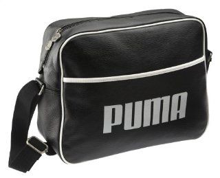PUMA 065439 01 Schultertasche PUMA Originals Reporter, black white Koffer, Ruckscke & Taschen