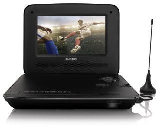 Philips PD7015/12 tragbarer DVD Player (LCD Display, integr. digitaler TV Receiver, DVB T Tuner, USB Anschluss) schwarz Audio & HiFi