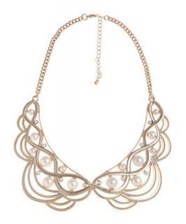 Pearl Swirl Collar Necklace