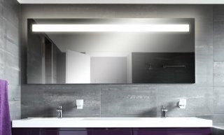 S01 Kairo Badspiegel mit Beleuchtung   100 cm x 70 cm Küche & Haushalt