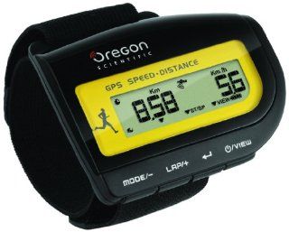 Oregon Scientific GPS Speed & Distance Meter, schwarz gelb, GP 108 Sport & Freizeit