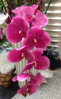 Orchideenzweig 118 cm XXL rose Seidenblumen Kunstblumen knstliche Orchidee wie echt Küche & Haushalt