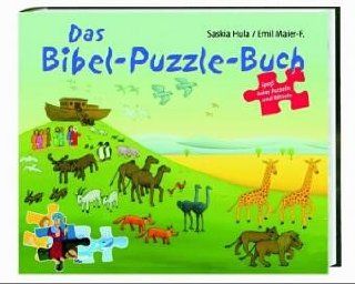 Das Bibel Puzzle Buch Mit vier 24teiligen Puzzeln zu vier biblischen Geschichten und vielen Rtseln Saskia Hula, Emil Maier F. Bücher