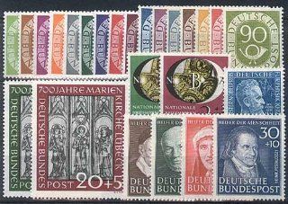 Briefmarken BRD Jahrgang 1951 postfrisch komplett Nr. 123 147 Bürobedarf & Schreibwaren
