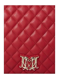 Love Moschino Red large quilted tote bag
