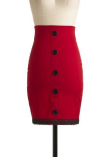 Lacy Luck Skirt in Red  Mod Retro Vintage Skirts