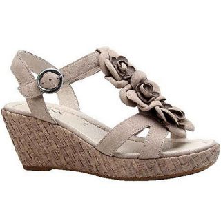 Gabor Taupe ingleby womens wedge heeled sandals