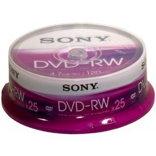 Sony   DVD RW , 25 Spindel mit je 120 Minuten Computer & Zubehr