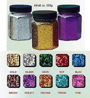 Glitter Glitterstaub 10 Set Farben von Avantgarde pro Dose 350g Spielzeug