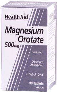 HealthAid Magnesium Orotate 500mg   30 Tablets Drogerie & Körperpflege