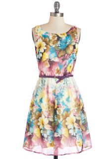 Pottery Painting Party Dress in Pastel  Mod Retro Vintage Dresses