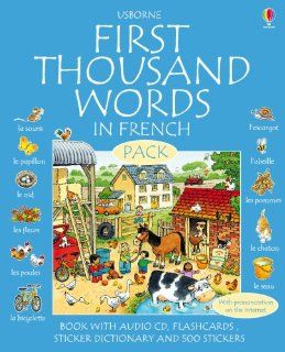 First 1000 Words Pack   French Usborne First Thousand Words Stephen Cartwright Fremdsprachige Bücher