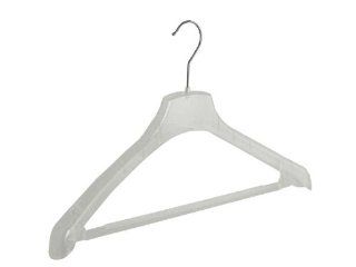 Kleiderbgel Kunststoff / Jacken   Kostmbgel transparent, leicht gebogen mit Steg und Schulterverbreitung (45 mm), 45 cm Baumarkt