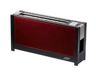 ritter Toaster volcano 5 mit eleganten Glasfronten in rot Küche & Haushalt