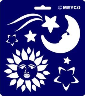 Schablone 'Sonne,Mond, Sterne' Meyco, 66020 Bürobedarf & Schreibwaren