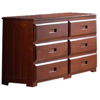 Discovery World Furniture Weston 6 Drawer Dresser 2850/2855 Finish Merlot