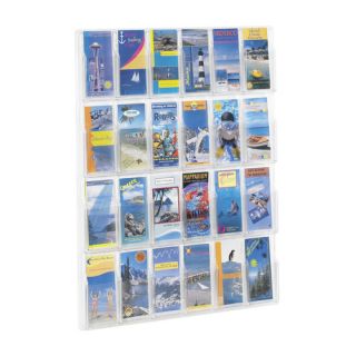Reveal Clear Literature Displays, 24 Compartments by Safco Products