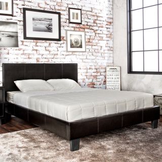 Furniture of America Kutty King size Padded Leatherette Platform Bed