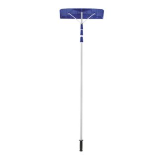21 Foot Twist n Lock Telescoping Snow Shovel Roof Rake with 6 Inch by