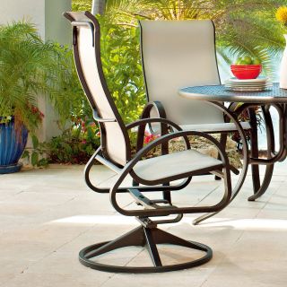 Telescope Casual Aruba II Supreme Sling Swivel Rocker   Outdoor Dining Chairs