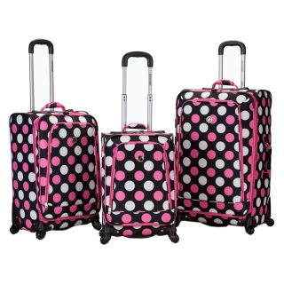 Rockland Polo Equipment Dot Fusion 3 Piece Luggage Set   Luggage Sets