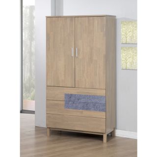 Nordic 2 Door 3 Drawer Natural Armoire   80008426   Shopping