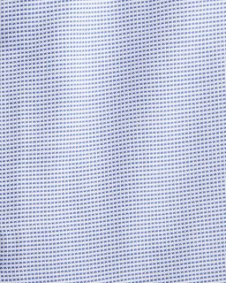 Armani Collezioni Modern Fit Micro Check Woven Dress Shirt, Blue/White