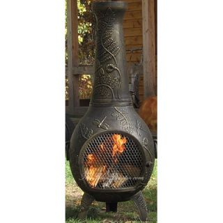 The Blue Rooster Aluminum Wood Chiminea