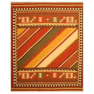 Laurelwood Hand Woven Red Area Rug by The Conestoga Trading Co.