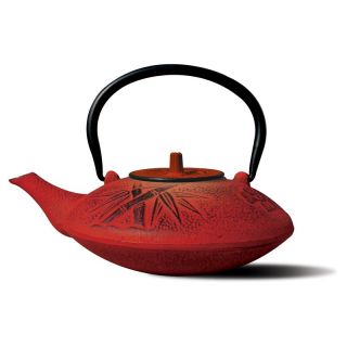 Old Dutch Red Cast Iron Sakura Teapot   37 oz.   Teapots
